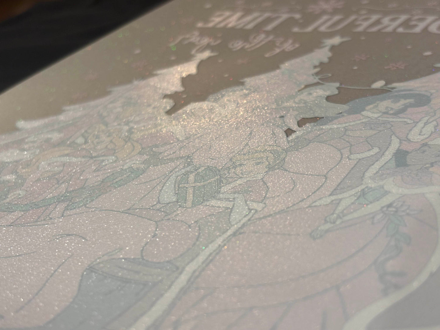 Christmas Princesses Glitter DTF Print