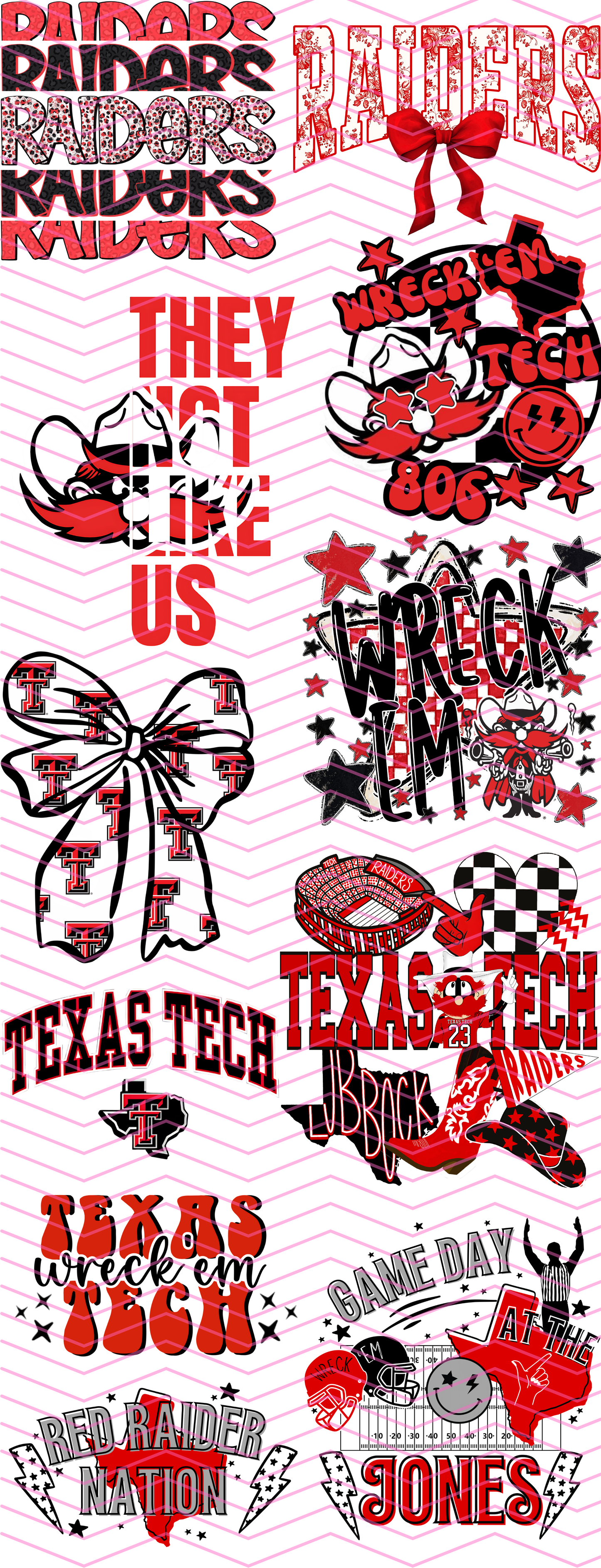 Raider Nation Premade Gangsheet