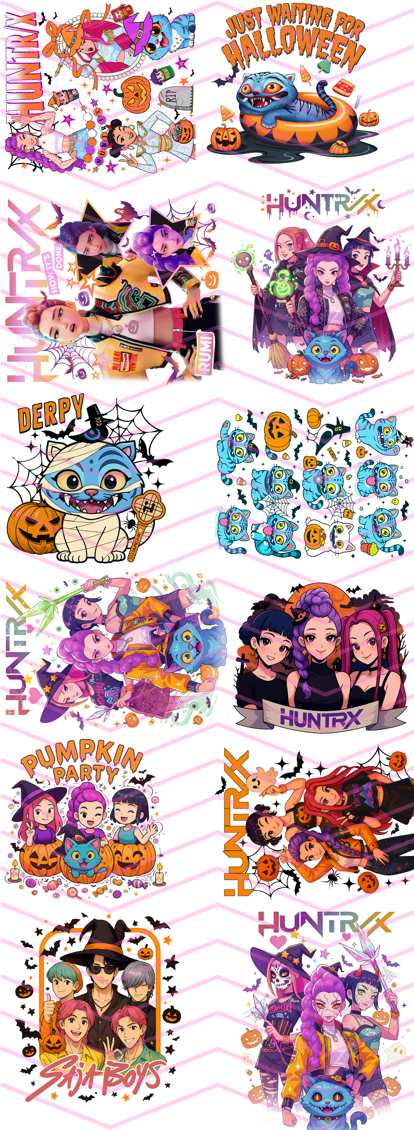 Kpop Halloween Premade Gang Sheet