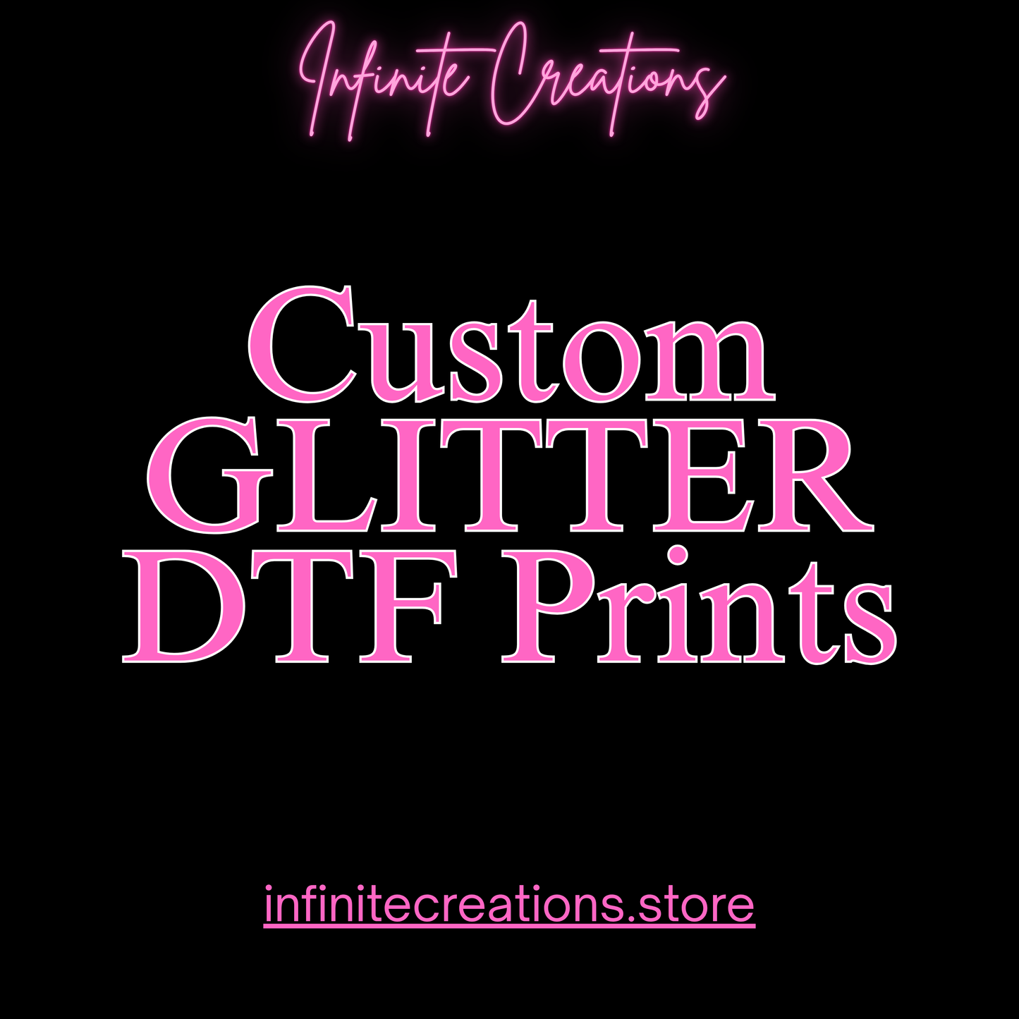 *Custom* Individual Glitter DTF Prints