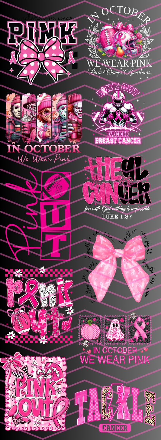 Breast Cancer Awareness Premade Gang Sheet