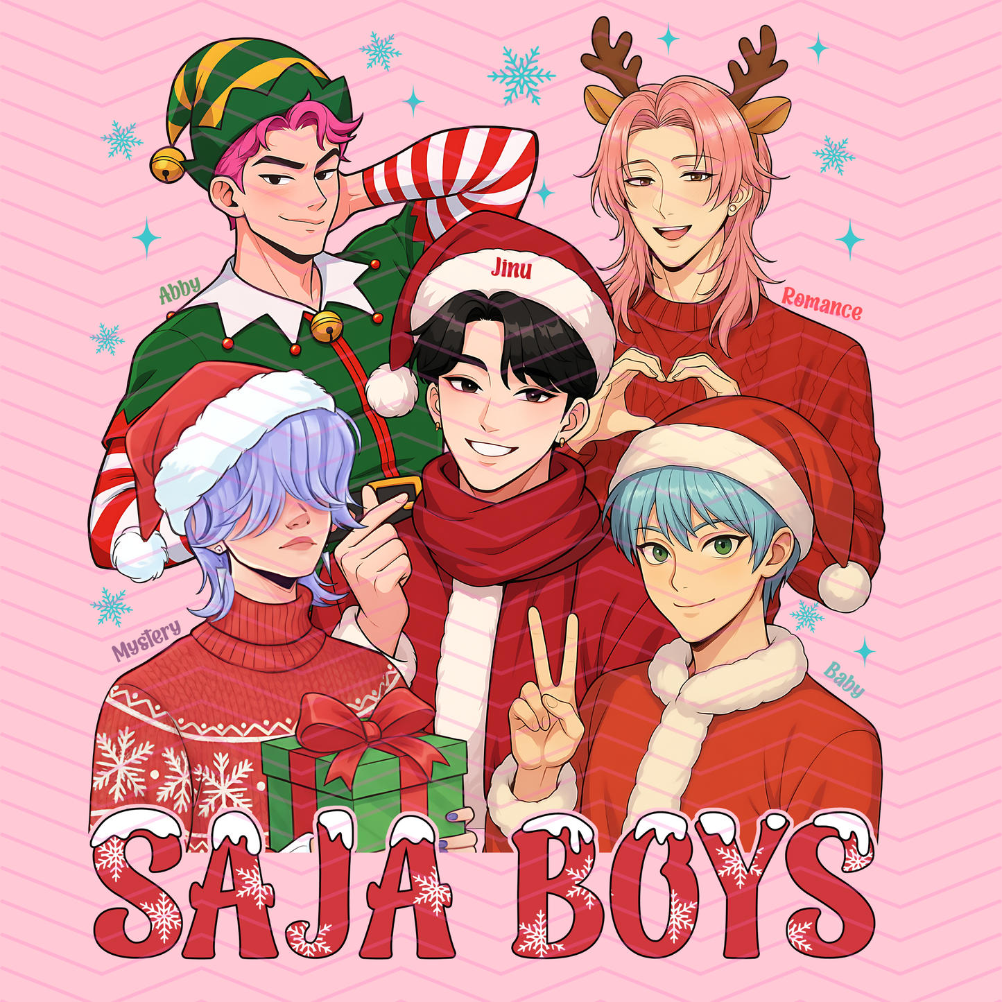 Holiday Kpop Hunter DTF Transfers