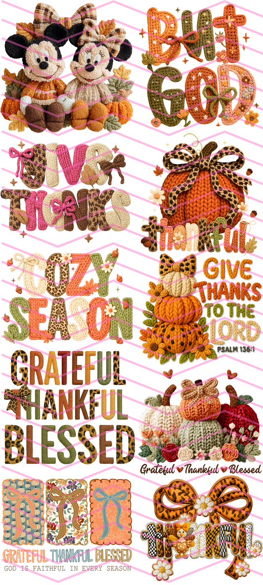 Faux Yard Thanksgiving Premade Gang Sheet