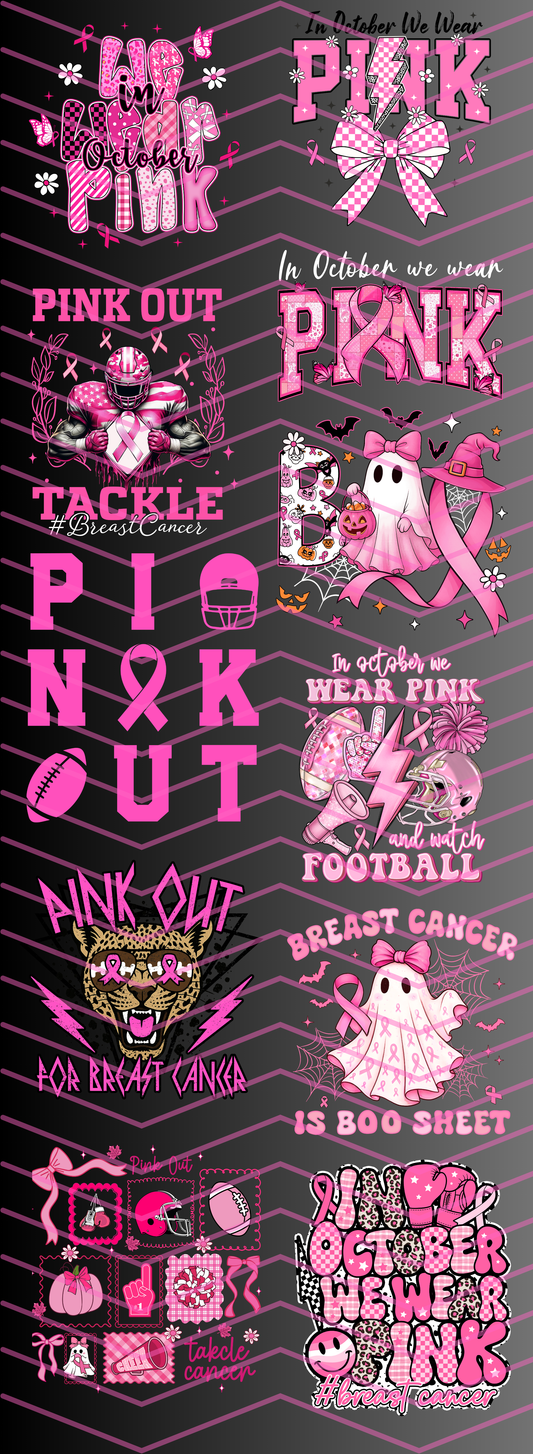 Pink Out Premade Gang Sheet