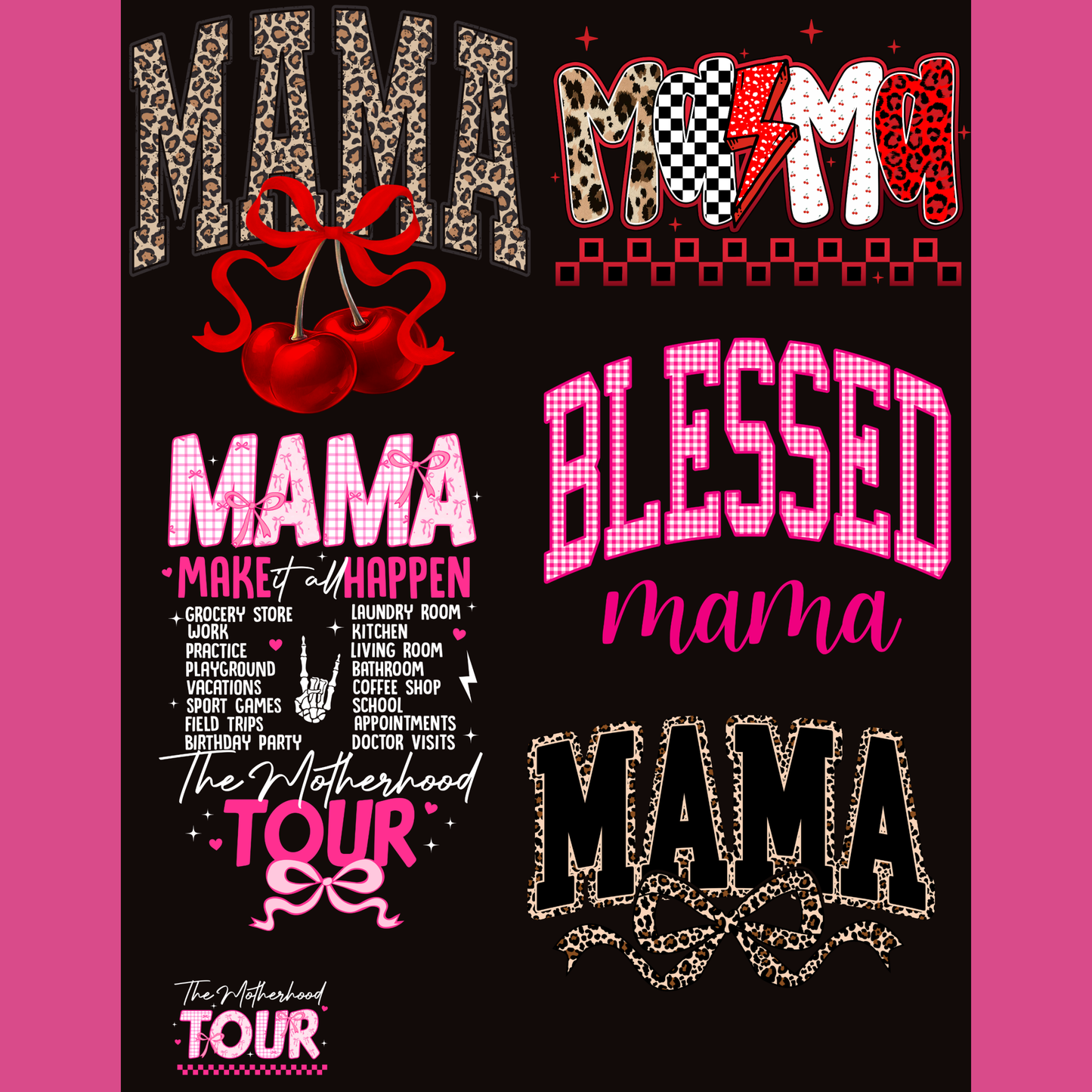 Leopard Print Mama Gang Sheet