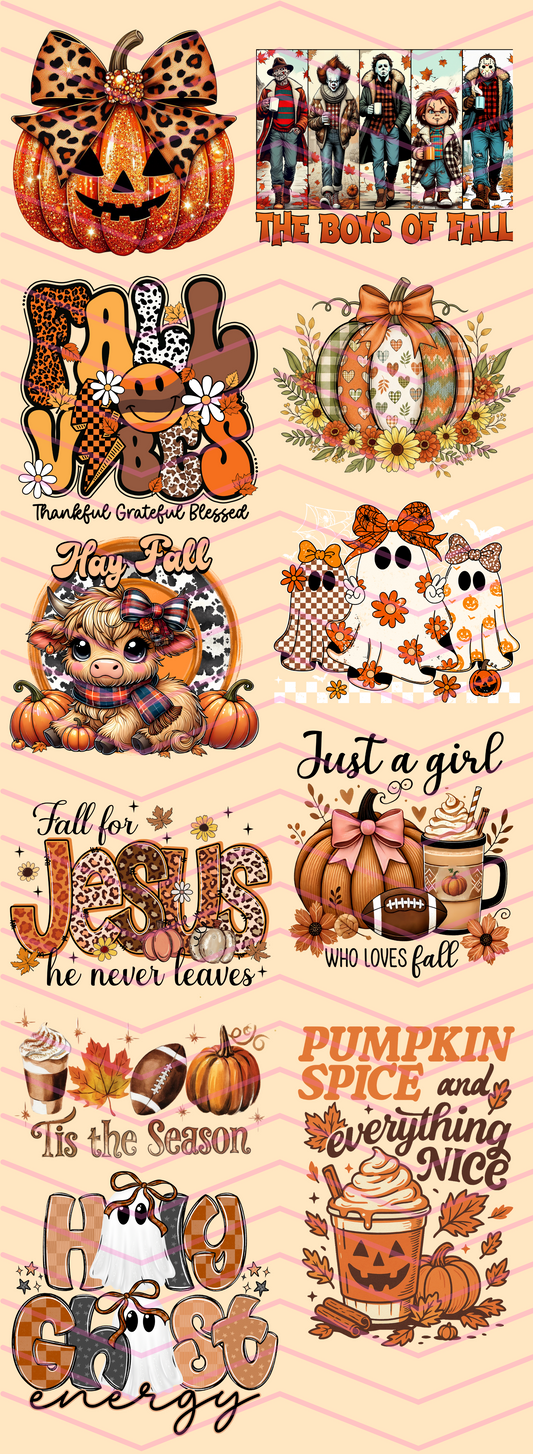 Fall Premade Gang Sheet