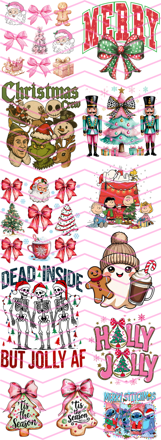 Holiday DTF Premade Gang Sheet