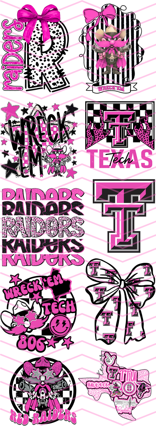 Pink Out Raiders Premade Gang Sheet