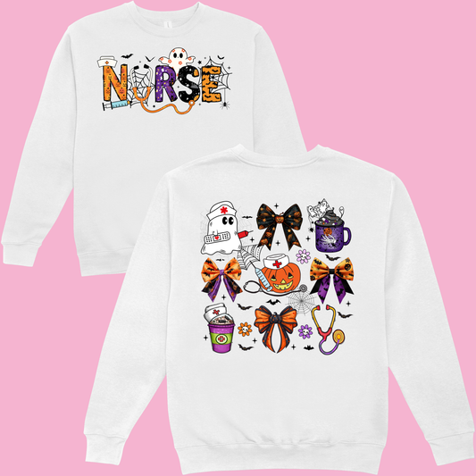 Halloween Nurse Crew Neck