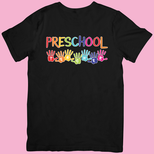 Colorful Preschool Teacher T-Shirt
